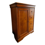 Cherry wood entrance cabinet doors and drawers