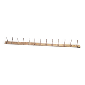 Old school coat rack with 13 hooks, 195 cm L