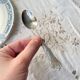 6 Small Vintage Rocaille Style Spoons
