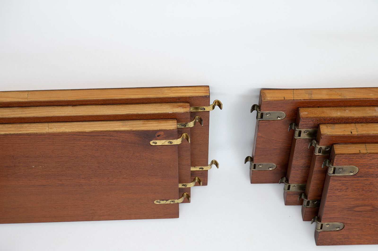 String wall shelf in teak by Kajsa and Nils Strinning danish 60s