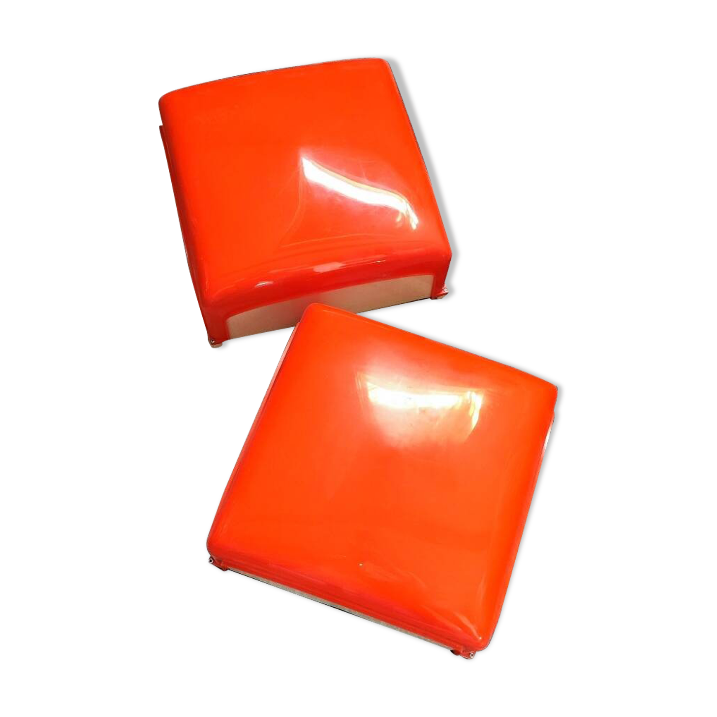 Artemide Space Age wall lights orange