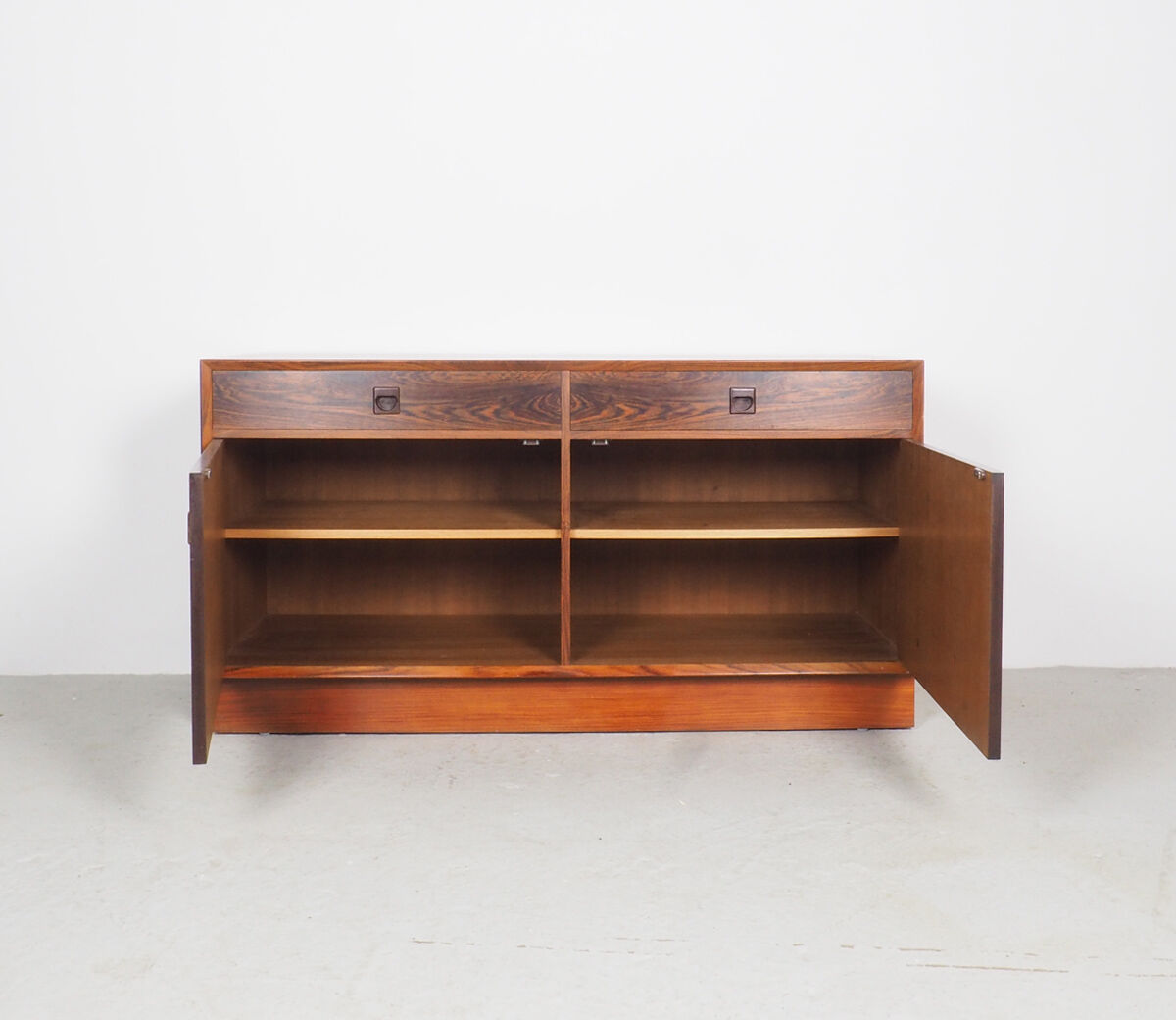 Danish design rosewood sideboard with display cabinet from Brouer, 1960s