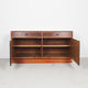 Danish design rosewood sideboard with display cabinet from Brouer, 1960s