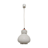 Suspension of the 70s in white opaline