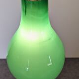 Green opaline water drop pendant light from the 50s/60s