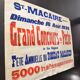 Affiche "Grand Concours de Pêche" Saint-Macaire 1936