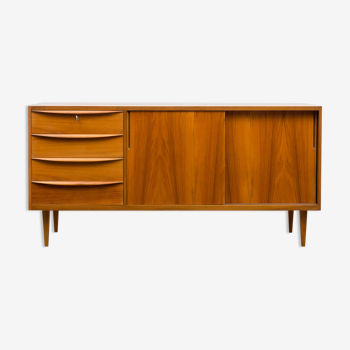 50s sideboard, walnut, restored, 150cm