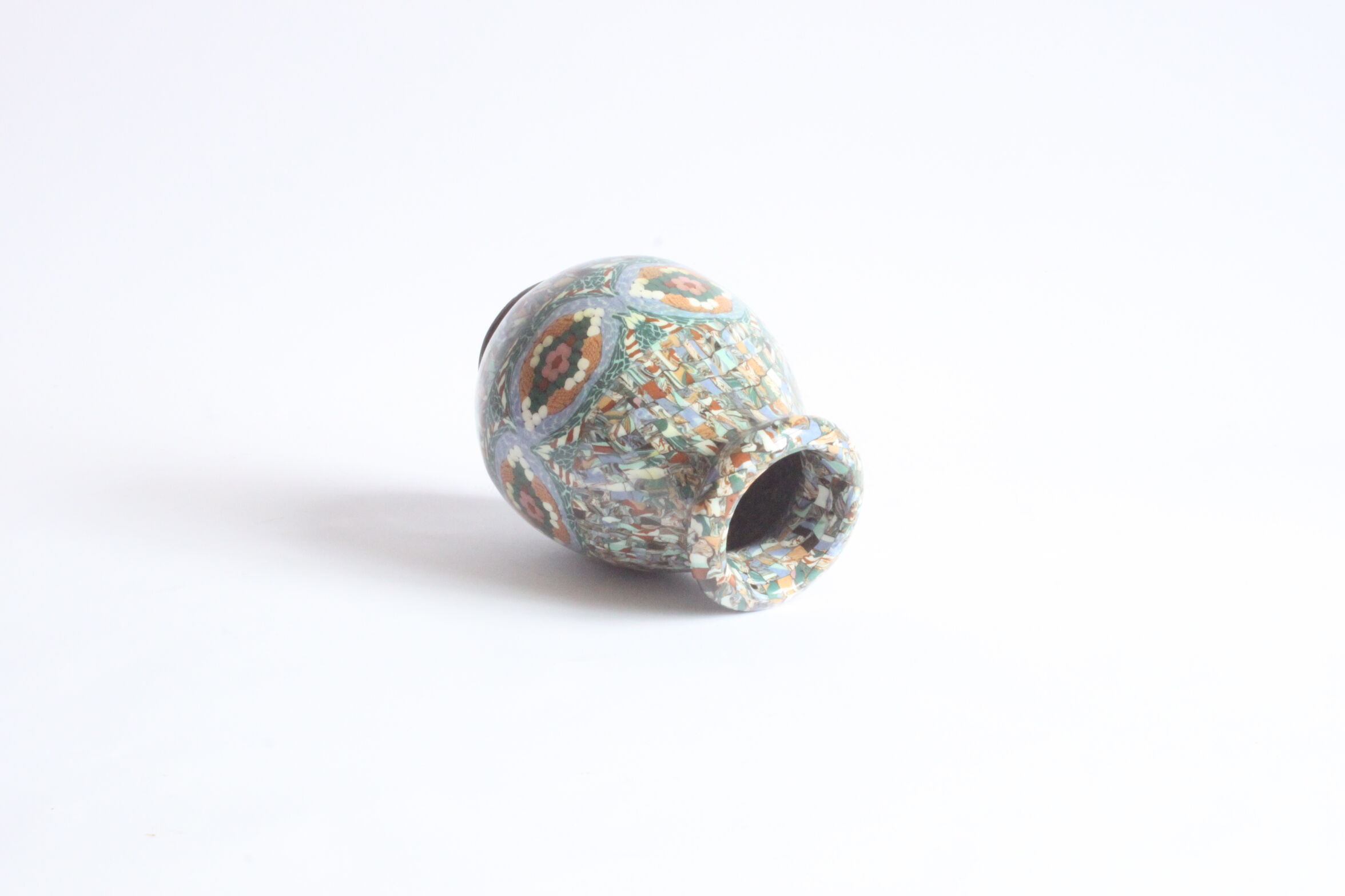 Vase en mosaïque Neriage Par Jean Gerbino, Vallauris 1930S