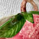 Large strawberry barbotine jug Bassano Italy