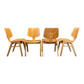 Suite of 4 design chairs by Egon Eiermann
