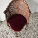 Louis XV caned office chair, 19th century