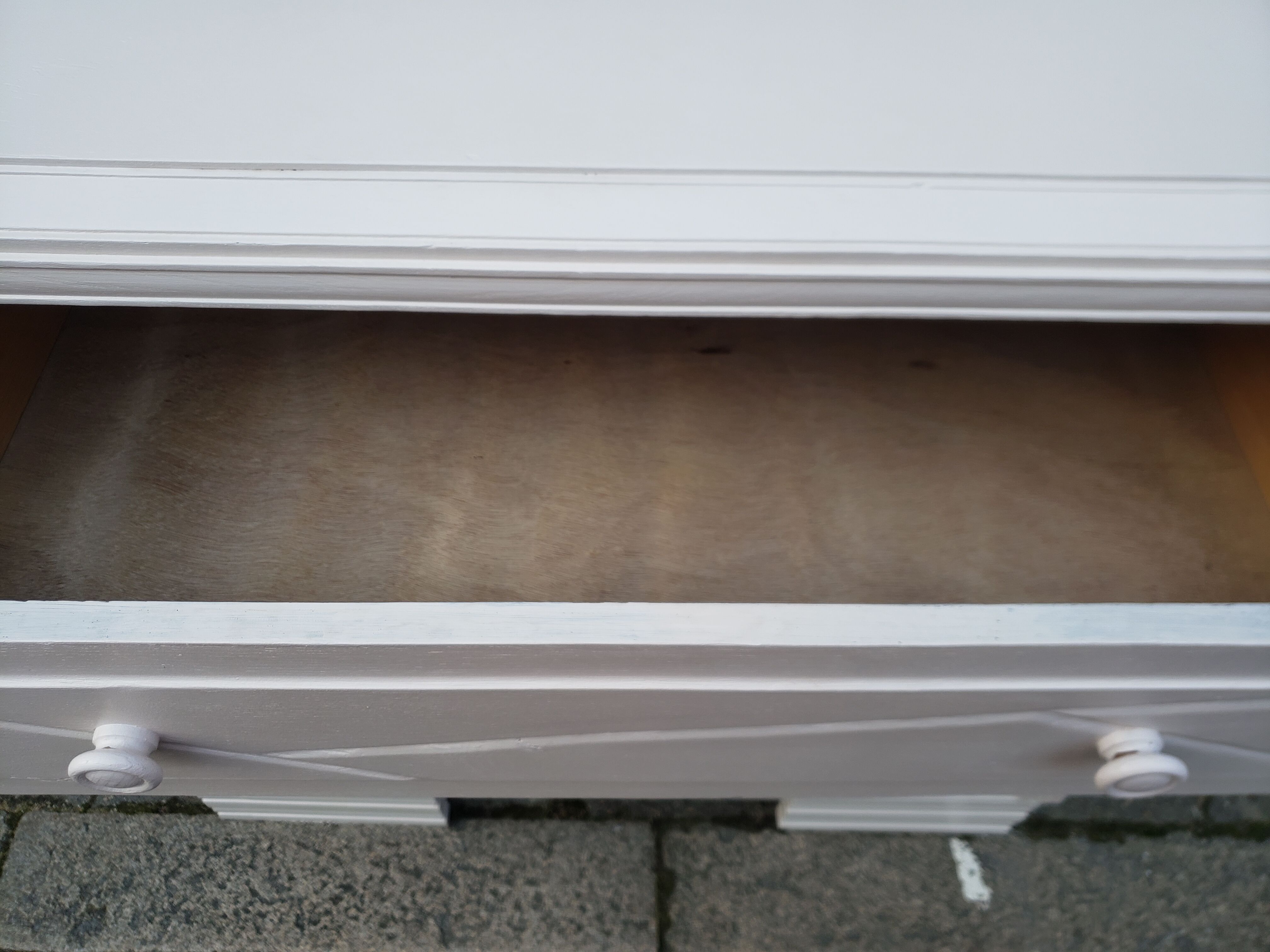 Dresser vintage powder white changing table