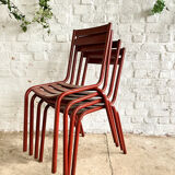 Series of 4 Fermob chairs