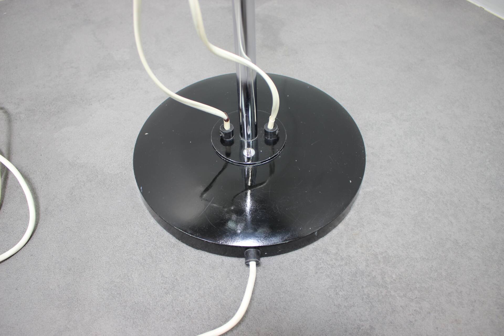 Adjustable double spotlight floor lamp "Stanislav Indra Chrome", Czechoslovakia