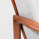 Fauteuil scandinave original des années 60, designer Z. Baczyk, couleur grise délicate, bois de teck