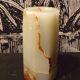 Octagonal onyx vase, h=16cm