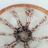 WMF art deco ikora glass BOWL karl wiedmann 1930s orange and dark red