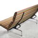 Compact sofa Eames Vitra Alexander Girard Miller stripe fabric