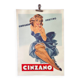 CINZANO Advertising Poster