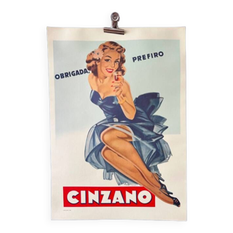 Affiche publicitaire CINZANO