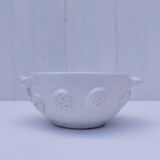 Malicorne earthenware bowl, Emile Tessier, vintage