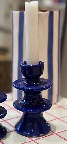 Majorelle dark blue candle holder