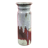 superb flared roller vase signed Les Salicornes Van Duser Lesburgueres 34 cm