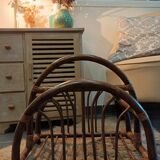 Dark bamboo magazine holders