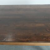 Authentic large French farmhouse antique XXL dining table with two drawers