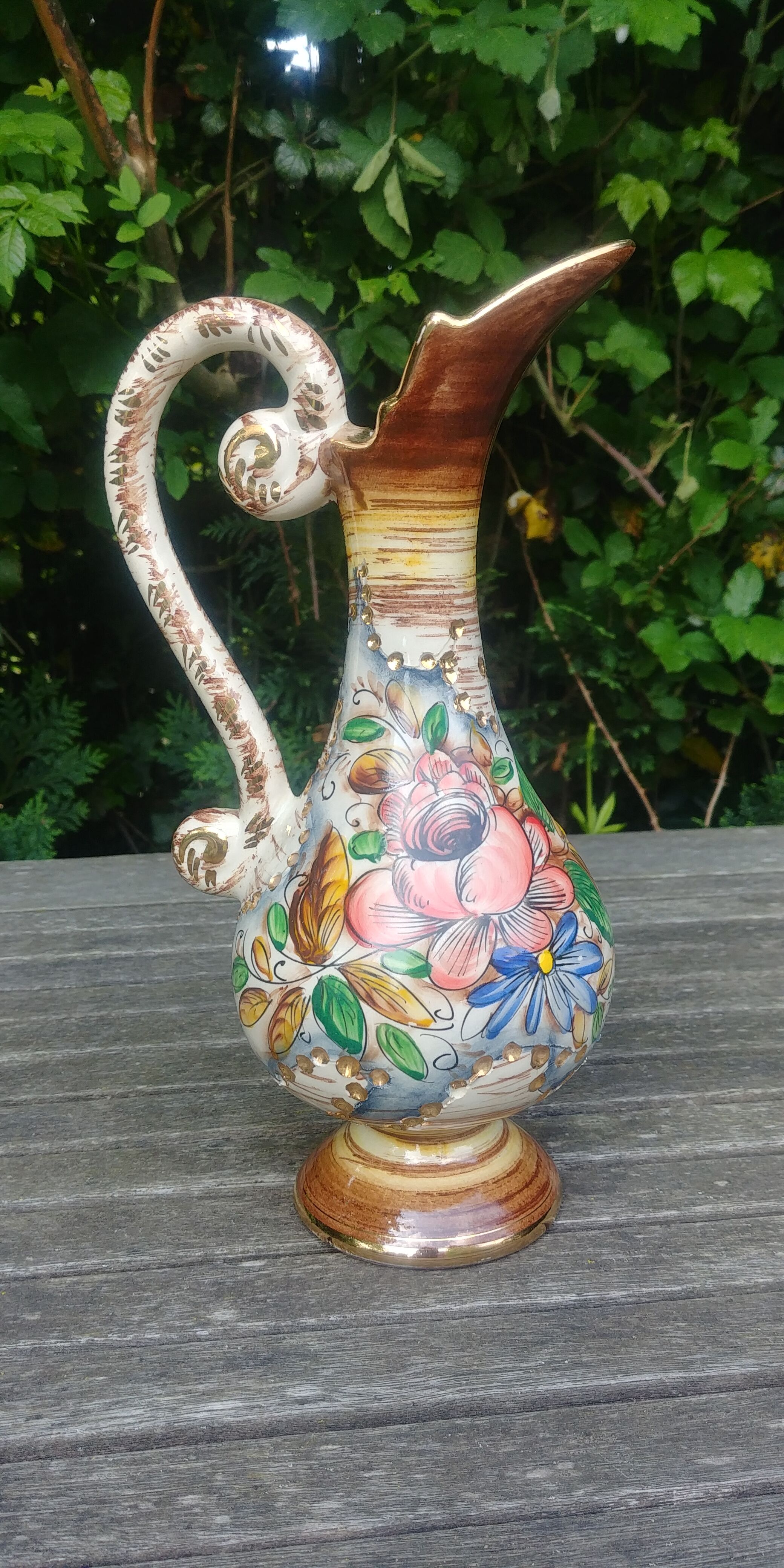 Carafe in porcelain from the faiencerie H Bequet Belgium