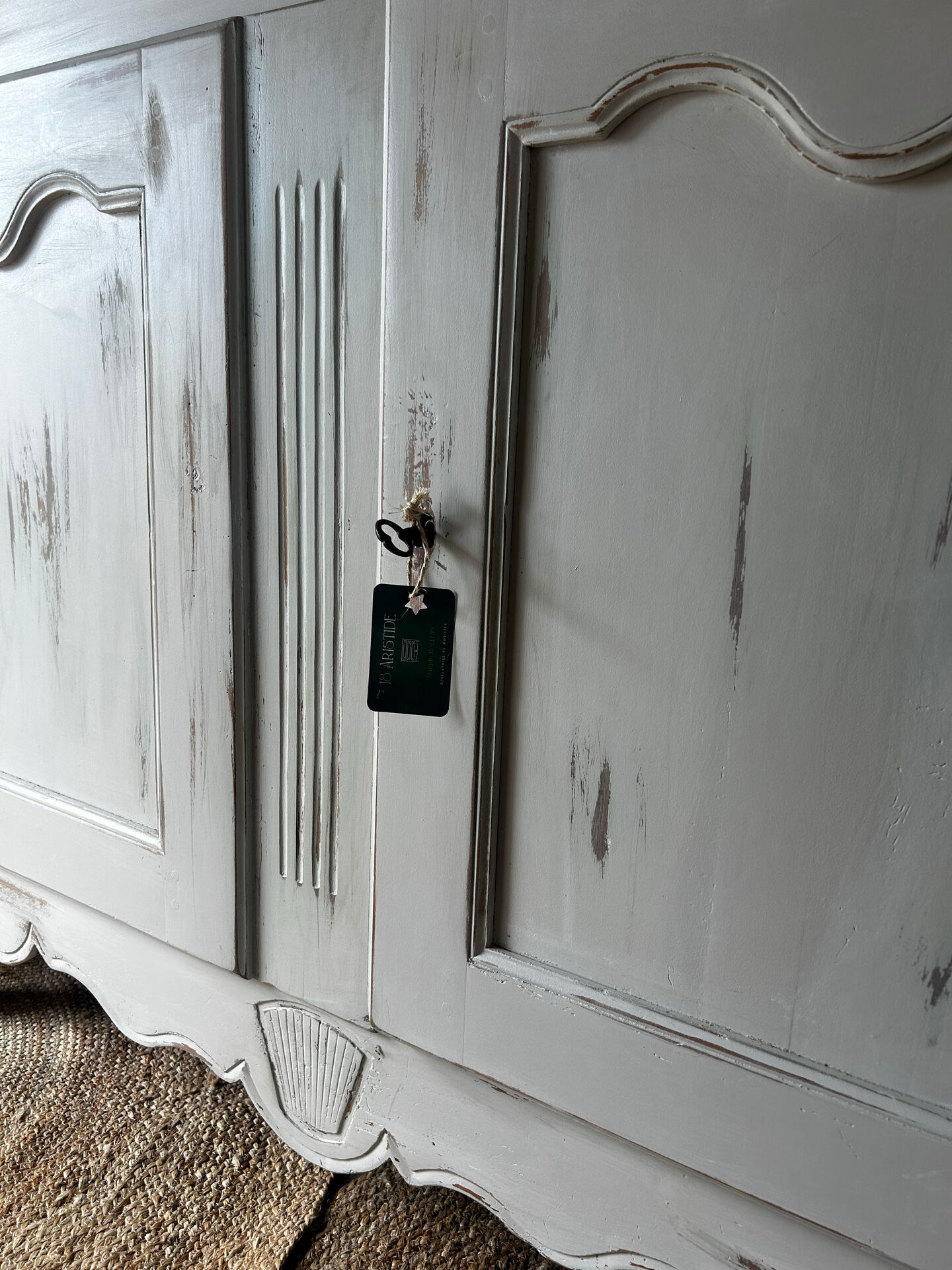 Antique White Patinated Buffet