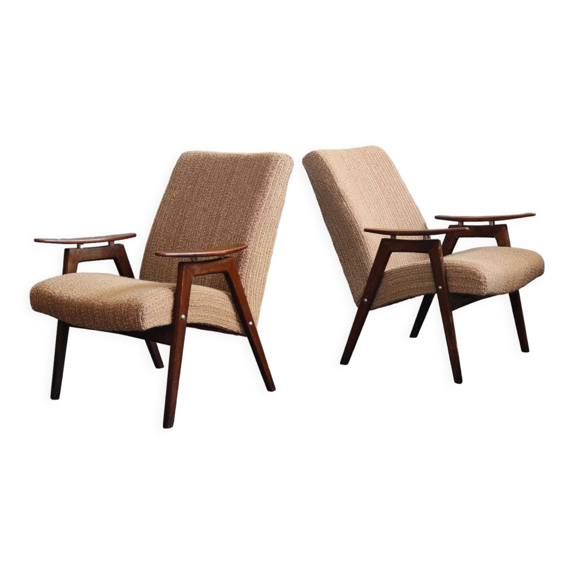 Pair of armchairs by Jaroslav Smidek for TON (Thonet)1960