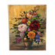 Oil on canvas still life "bouquet" Yves Gonec middle twentieth century