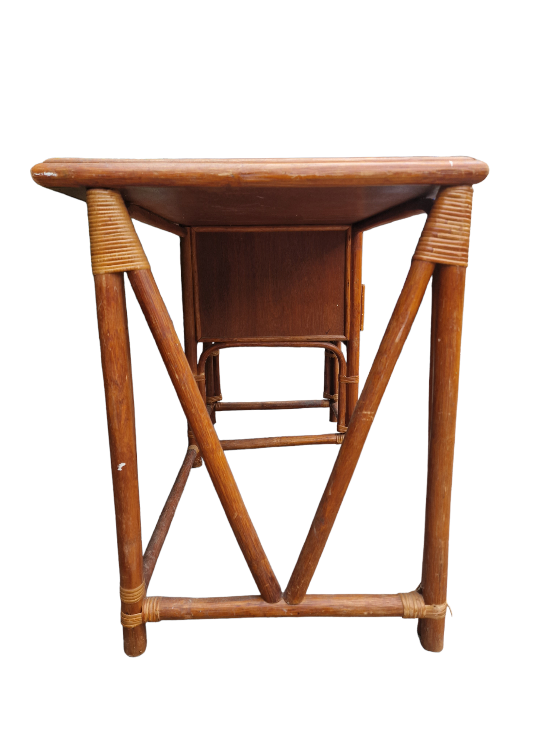 Rattan desk 70s