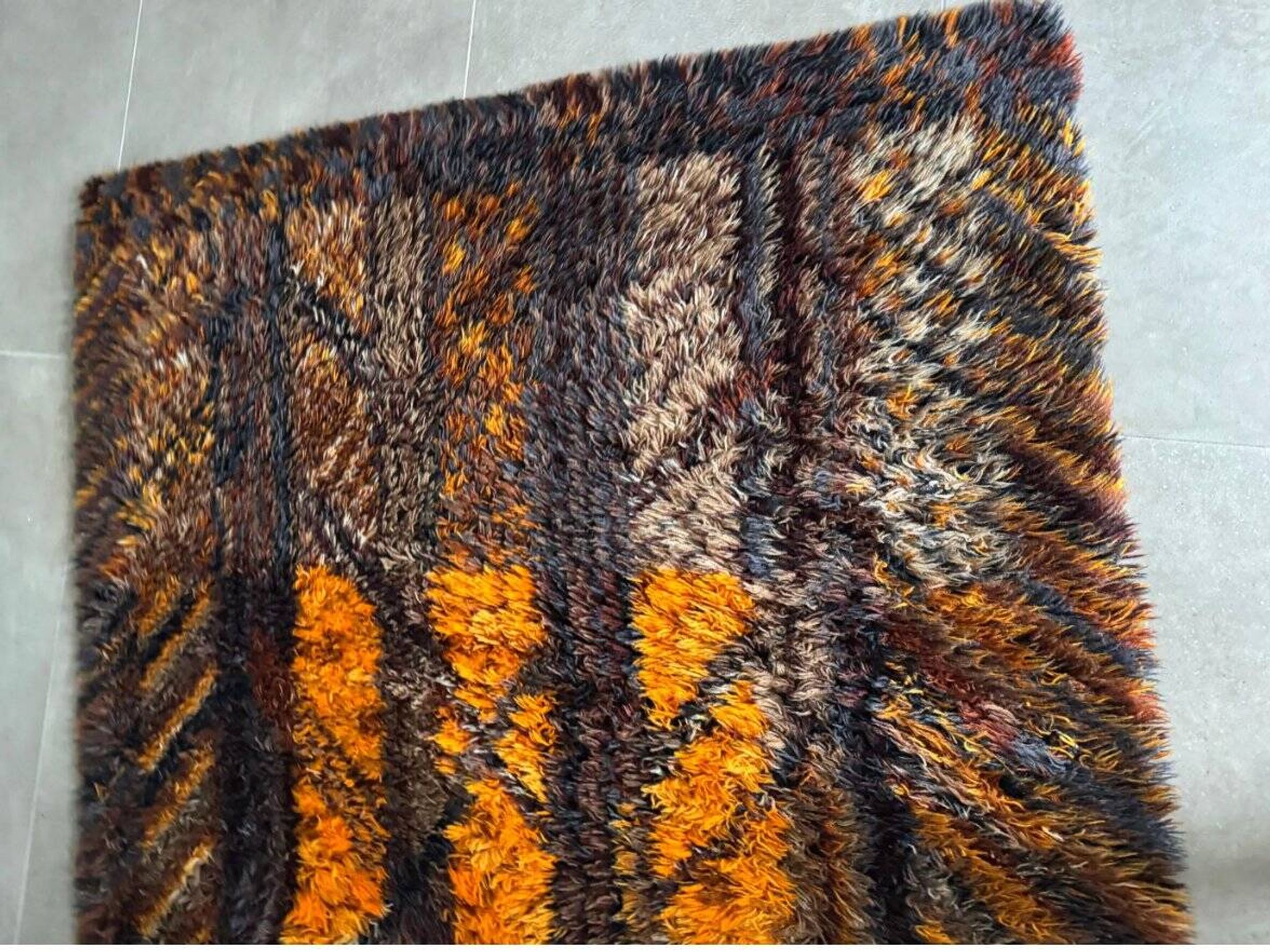 Vintage RYA Matta rug by Marianne Richter for Kolmården, sweden 1970s