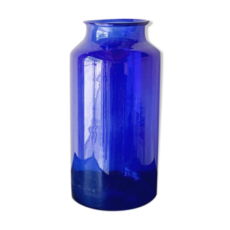 Vase hongrois bleu transparent