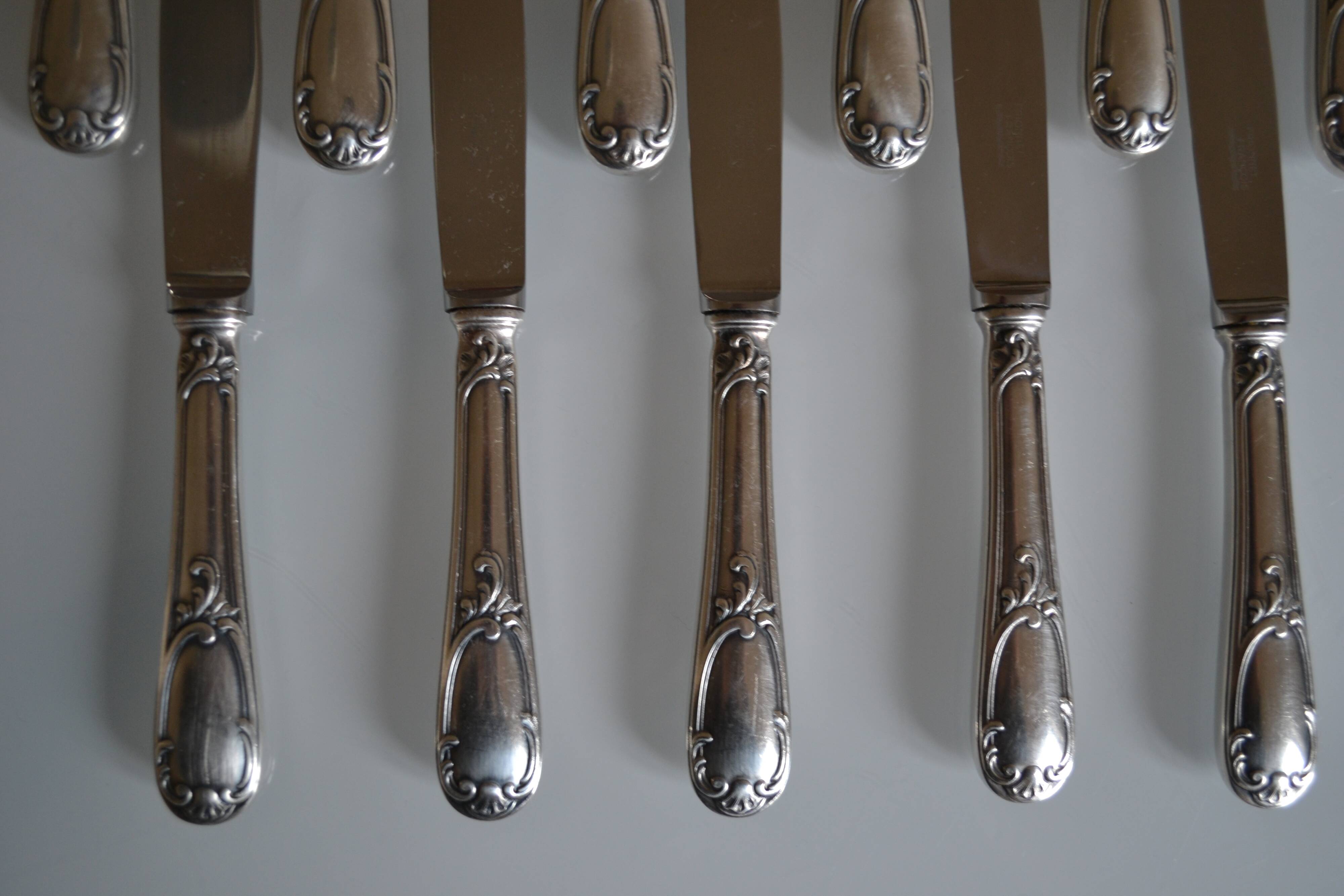 11 Frionnet François silver plated table knives 25 cm silver plated knives