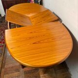 Teak dining table Zebrano MCM