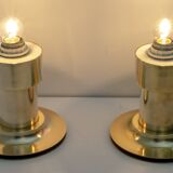 Pair of Mid-Century Modern Italian Brass Table Lamps, 1960s