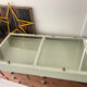 Display case with double glass