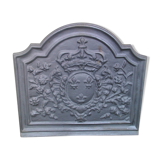 Cast-iron fireplace plate drawing crown never laid Stern Art Foundry