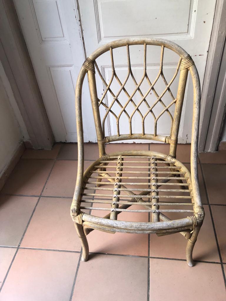 Wicker armchair
