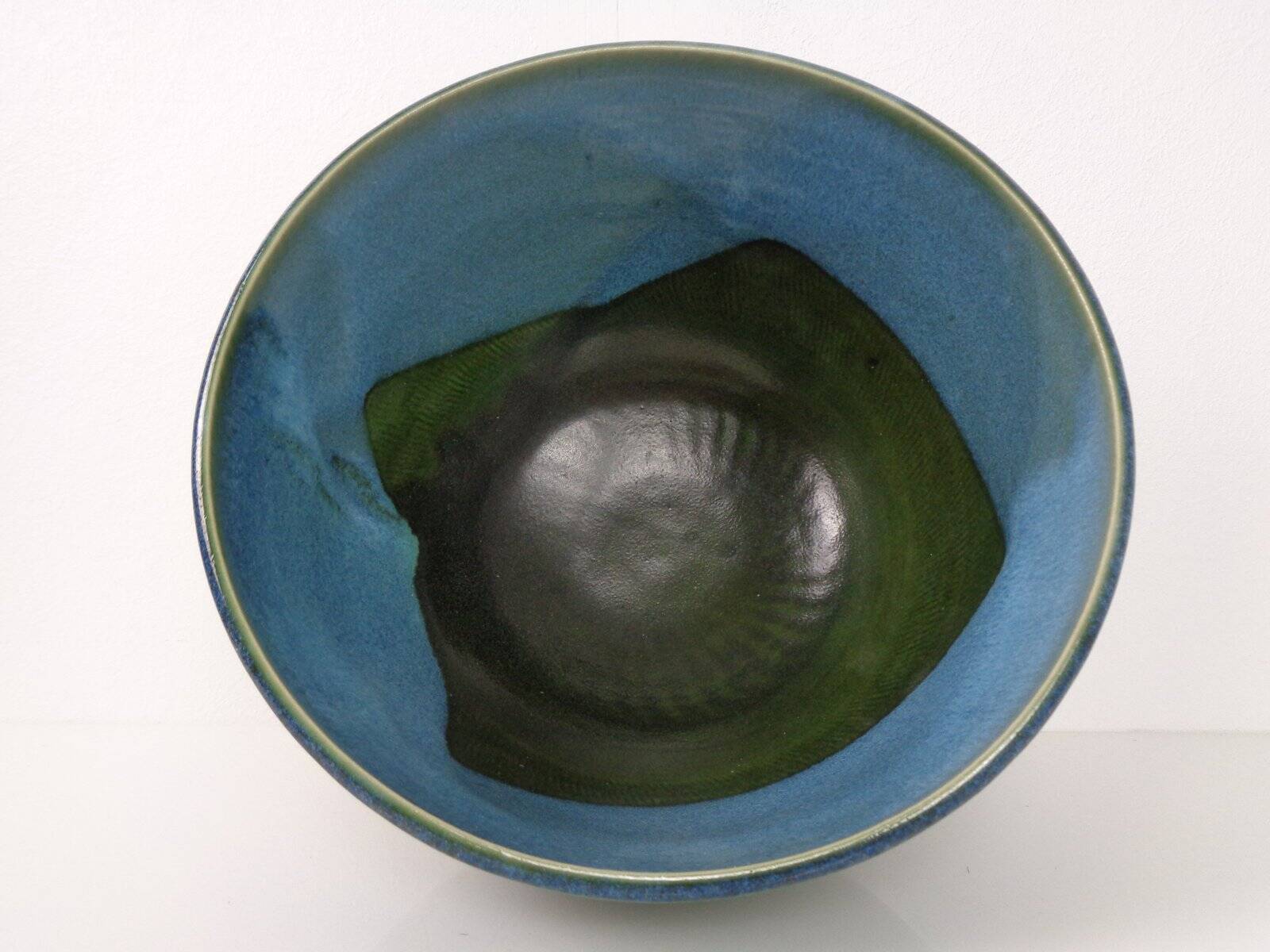 Large Danish studio ceramic bowl, 1960s