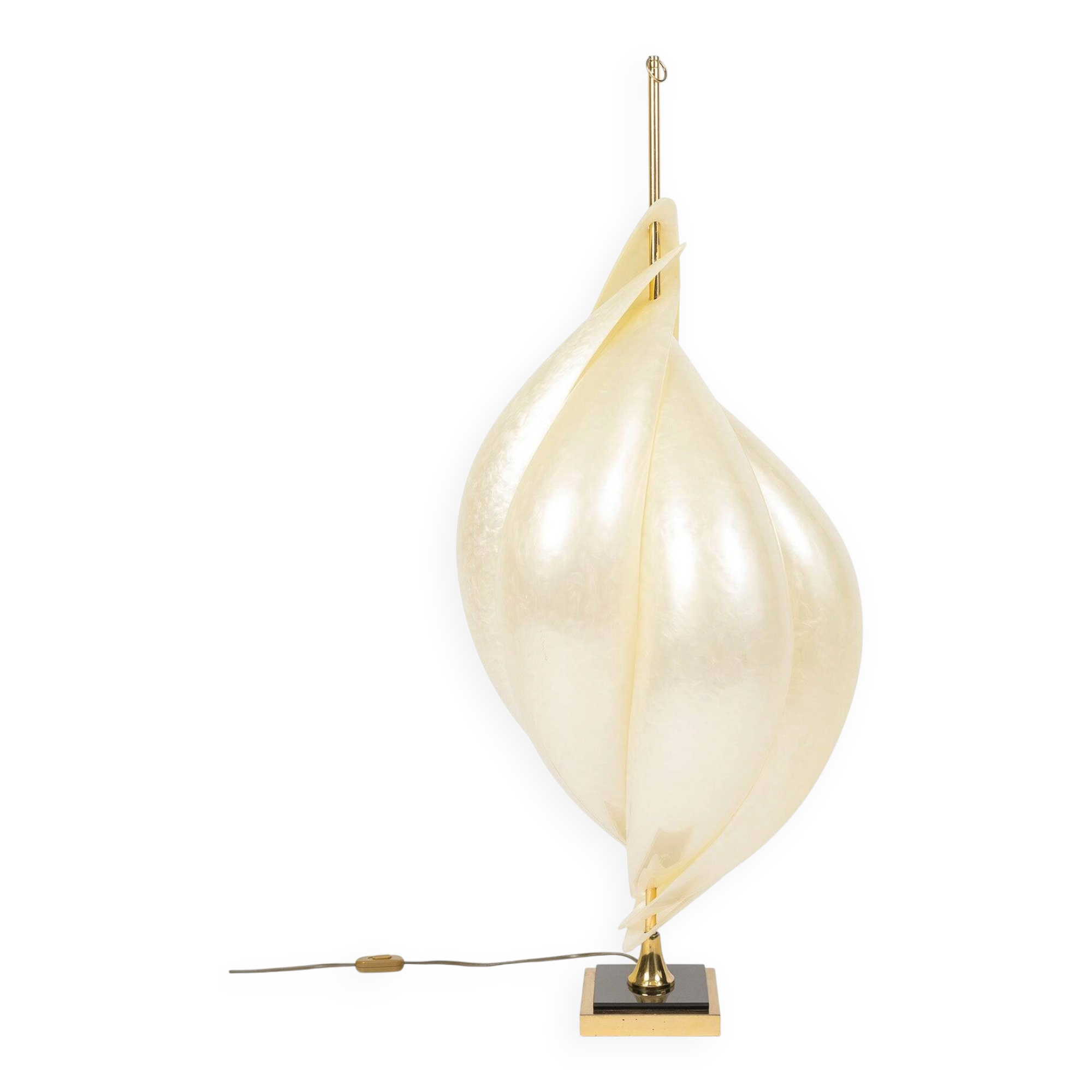 "Shell" lamp from Maison Rougier, Canada, 1970s.