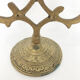 Pair of golden brass candle holders, 1970