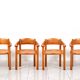 Set of 6 solid pinewood armchairs by Rainer Daumiller for Hirtshals Sawmill
