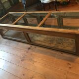 Furniture showcase wood and glass