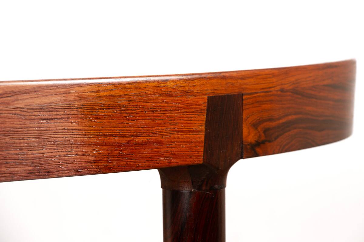 Table de repas, ovale, extensible, Danoise, Palissandre, Harry Ostergaard.