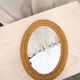 Miroir en osier ovale
