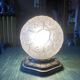 Charles Ranc art deco lamp, bedside lamp, nickel-plated bronze and glass globe